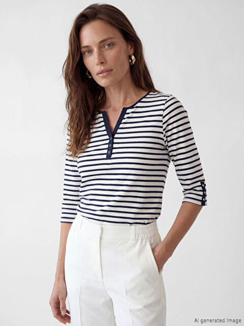 LCW Grace Tricou OCRU Femeie - S6JD10Z8-LFC