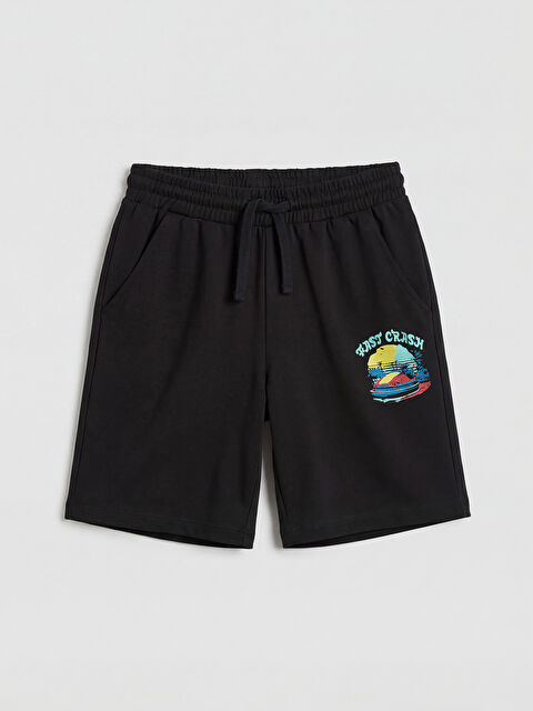 LCW ECO Baskılı Erkek Çocuk Şort - S6JD34Z4-CVL