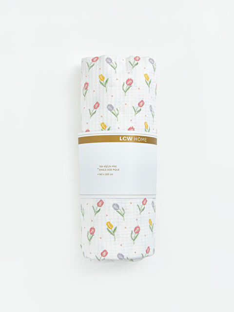 LCW HOME Çiçek Desenli Tek Kişilik Pike 160x220 cm