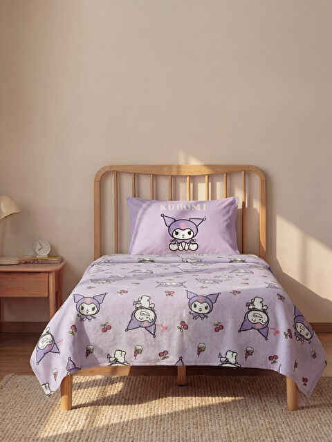 LCW HOME Kuromi Baskılı Tek Kişilik Kız Çocuk Pike Takımı