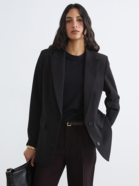 LCW Modest Kadın Blazer Ceket - S6JD80Z8-CVL