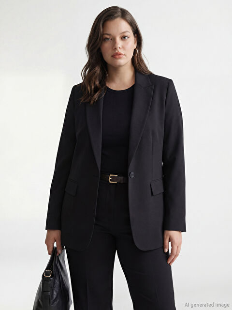 LCW Modest Kadın Blazer Ceket - S6JD80Z8-CVL