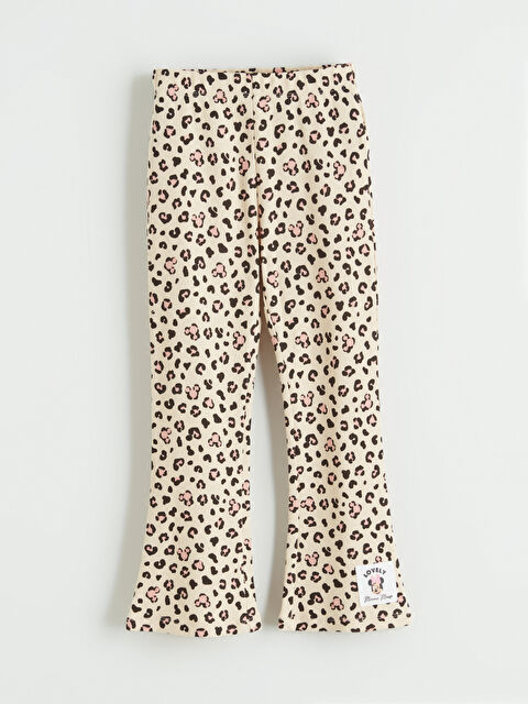 LCW Kids Girl ECRU Leggings - S6JD89Z1-LRA