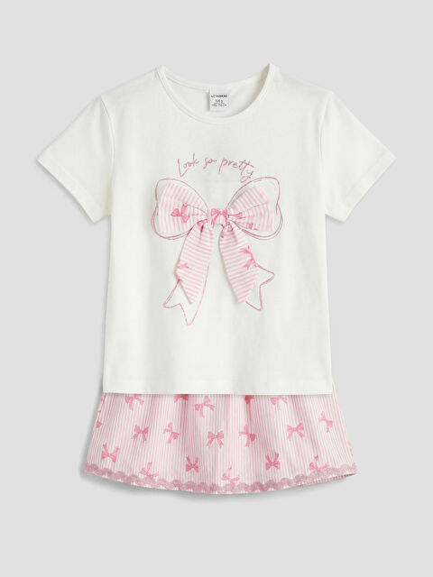 LCW Kids Момиче Бяло Комплект