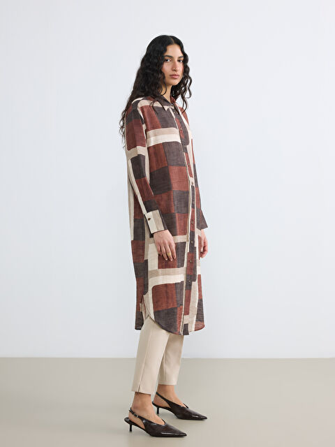 LCW Modest Desenli Kadın Gömlek Tunik - S6JE05Z8-LQY