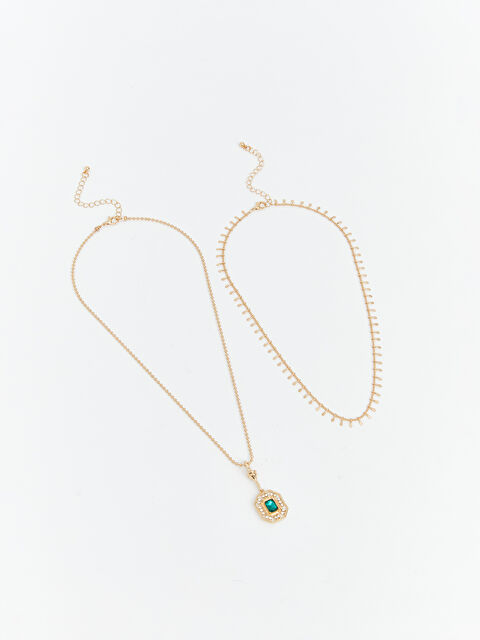 LCW ACCESSORIES Kadın Zincir Kolye Seti 2'li