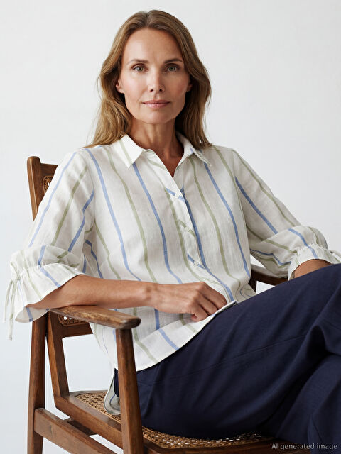 LCW Grace Раиранa накъдренa дамскa риза