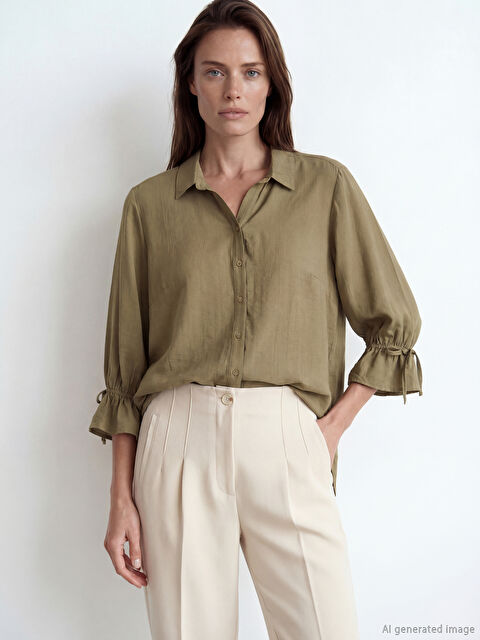 LCW Grace TAMNO ŽUTA Košulja Žena - S6JF03Z8-GXF