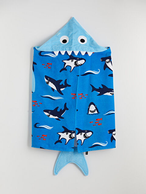 LCW ACCESSORIES Köpek Balığı Figürlü Erkek Bebek Panço Havlu