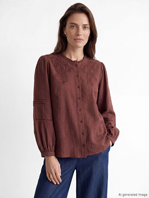 LCW Grace Woman BROWN Shirt