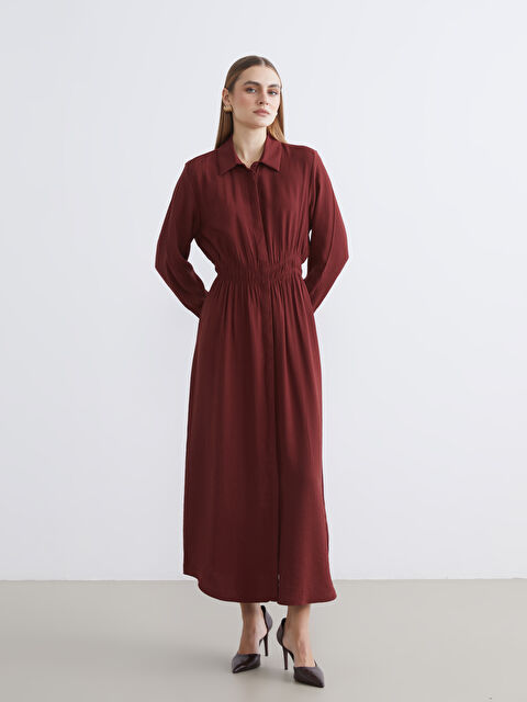 LCWAIKIKI Classic Belden Oturtmalı Gömlek Elbise - S6JF45Z8-YYP