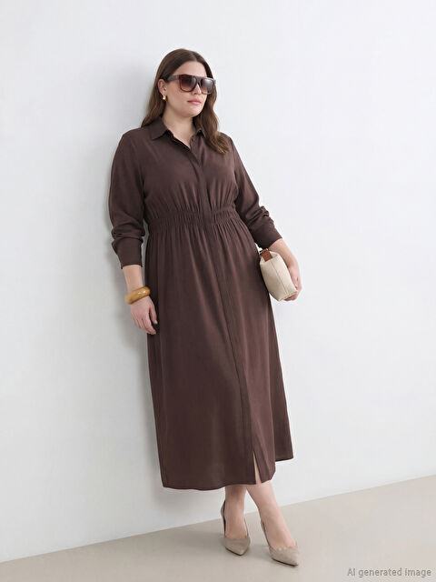 LCW EVERYDAY Belden Oturtmalı Gömlek Elbise