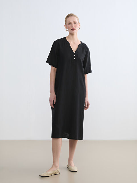 LCW Grace Woman BLACK Dress - S6JF77Z8-CVL