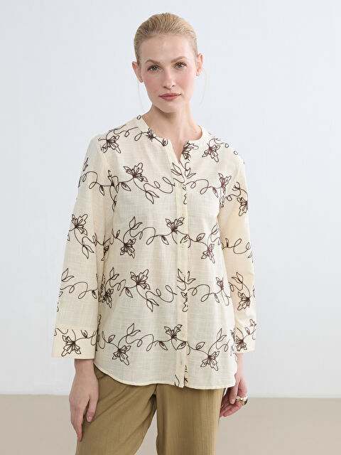 LCW Grace Γυναίκα ΕΚΡΟΥ Πουκάμισο - S6JF78Z8-EEW