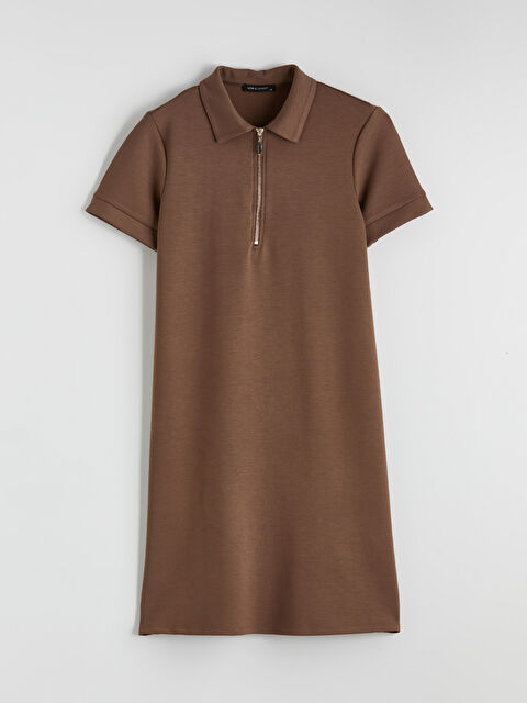 LCWAIKIKI Classic Polo Yaka Soft Touch Elbise - S6JF94Z8-DFV