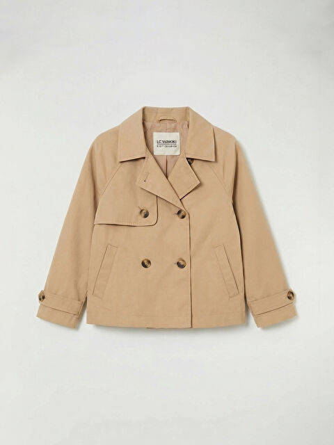 LCW Kids Kız Çocuk Gabardin Trençkot - S6JG02Z1-1D3