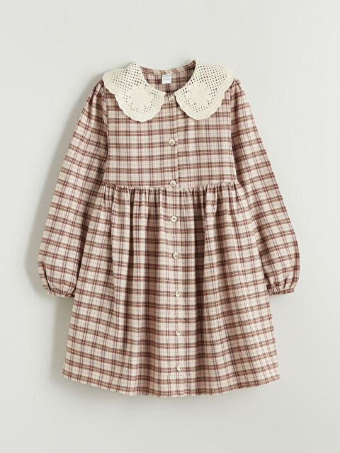 LCW Kids Bebe Yaka Ekose Kız Çocuk Elbise - S6JG51Z1-LKQ