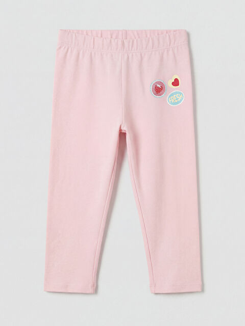 LCW Kids Baskılı Kız Çocuk Tayt - S6JH13Z1-FVB