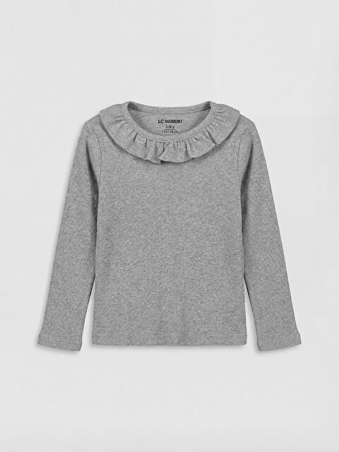 LCW baby تي شيرت رمادى مختلف الدرجات فتاة