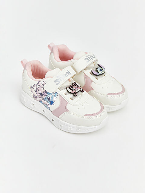LCW STEPS Lilo ve Stitch Baskılı Bağcık ve Cırt Cırtlı Kız Bebek Spor Ayakkabı - S6JH90Z1-FDU
