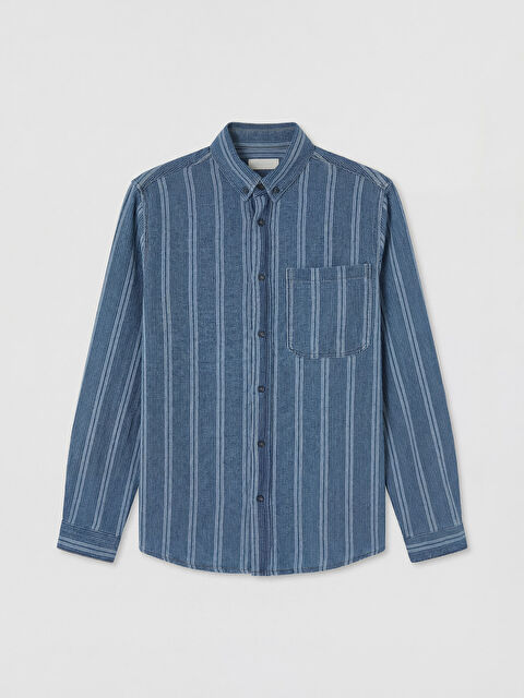 LCW Jeans Rahat Kalıp Erkek Jean Gömlek