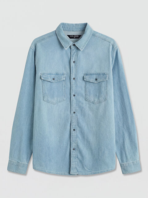 LCW Jeans Regular Fit Erkek Jean Gömlek - S6JI28Z8-311