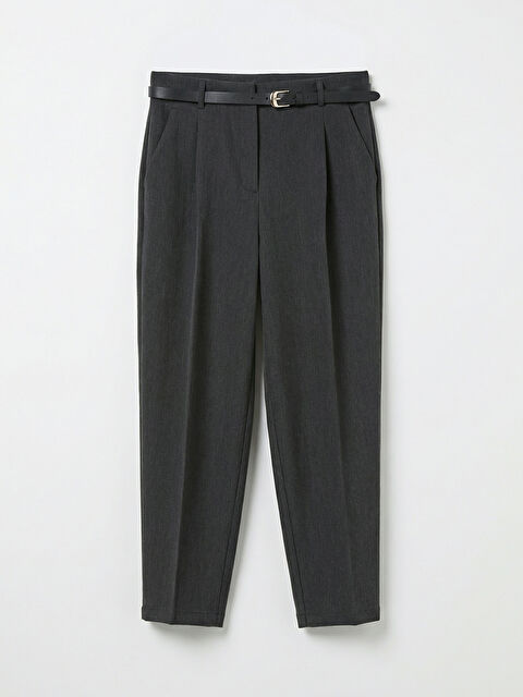 LCWAIKIKI Classic Beli Kemerli Cigarette Kadın Pileli Pantolon - S6JI60Z8-ZNZ