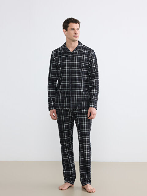 LC WAIKIKI Standart Kalıp Ekose Erkek Pijama Takım - S6JI70Z8-LQJ