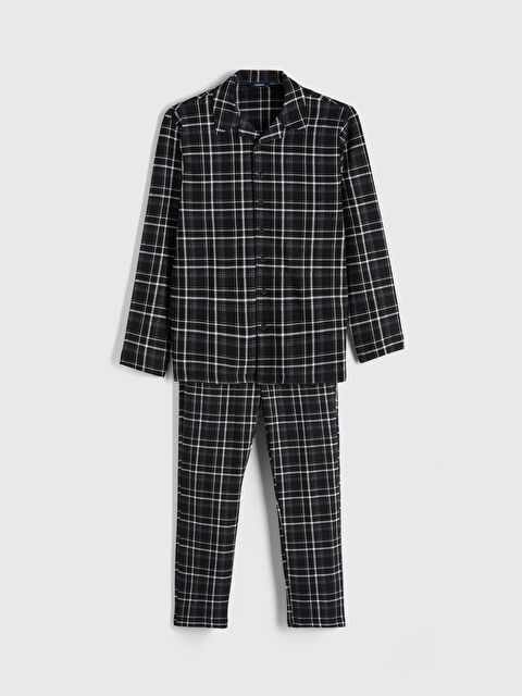 LC WAIKIKI Standart Kalıp Ekose Erkek Pijama Takım - S6JI70Z8-LQJ