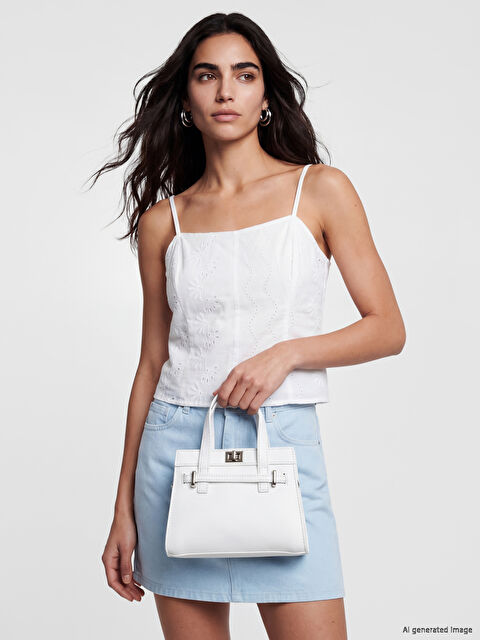 LCW ACCESSORIES Deri Görünümlü Kadın Omuz Çantası