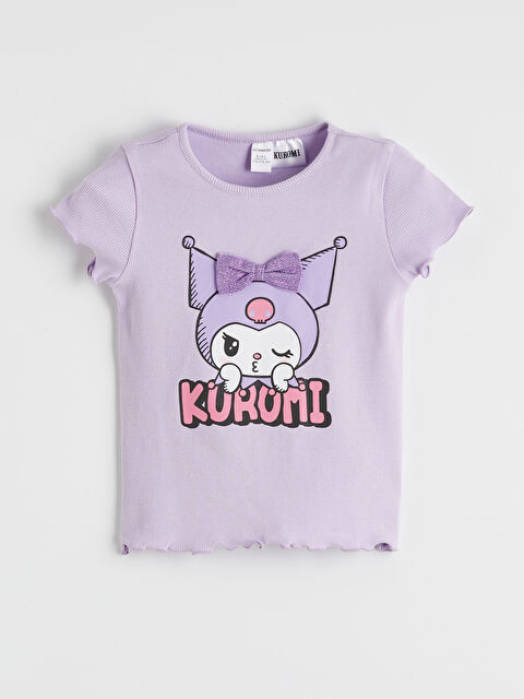 LCW Kids Kuromi Baskılı Kız Çocuk Tişört - S6JJ58Z1-G0W