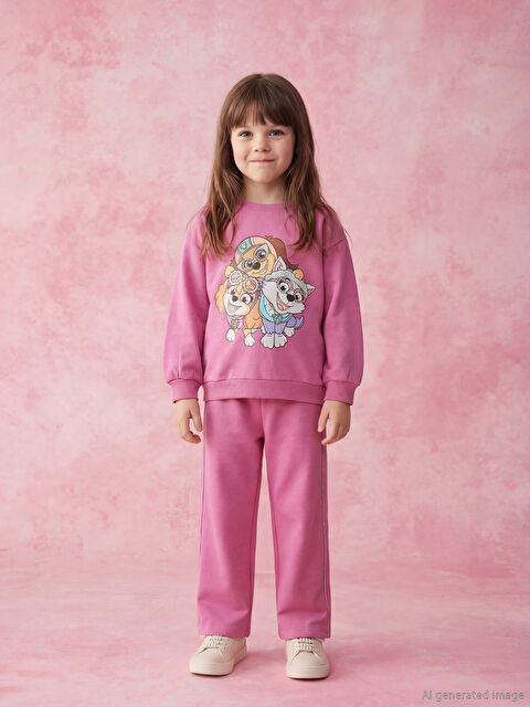 LCW Kids Paw Patrol Baskılı Kız Çocuk Eşofman Takım - S6JJ64Z1-GTV