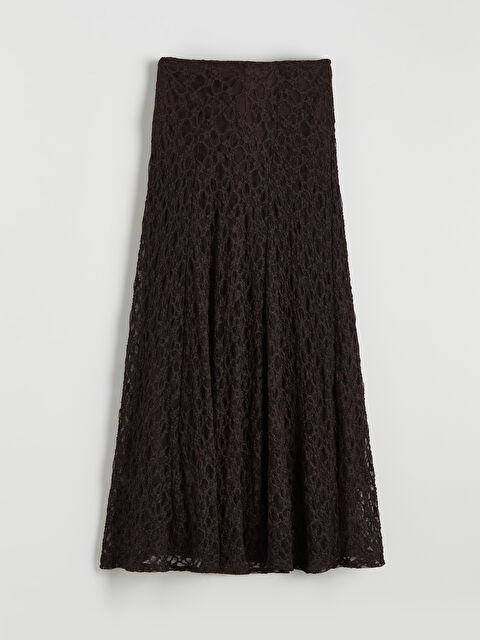 LCWAIKIKI Classic Beli Lastikli Dantelli Fırfırlı Etek - S6JJ94Z8-JSE