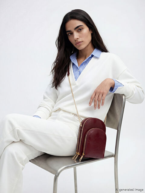 LCW ACCESSORIES Deri Görünümlü Kadın Omuz Çantası - S6JK52Z8-D7G