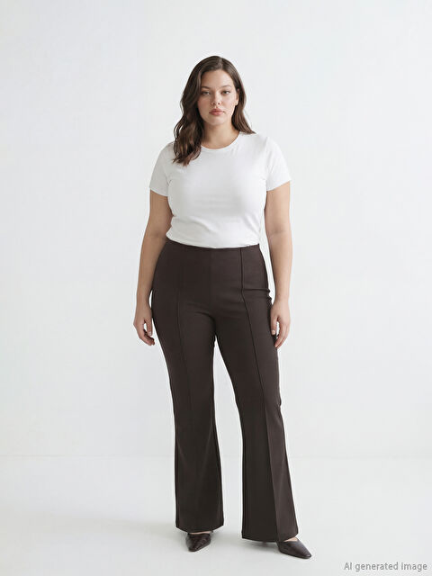 LCW Vision Extra-Slim Flared Trousers - S6JK75Z8-Z0Z