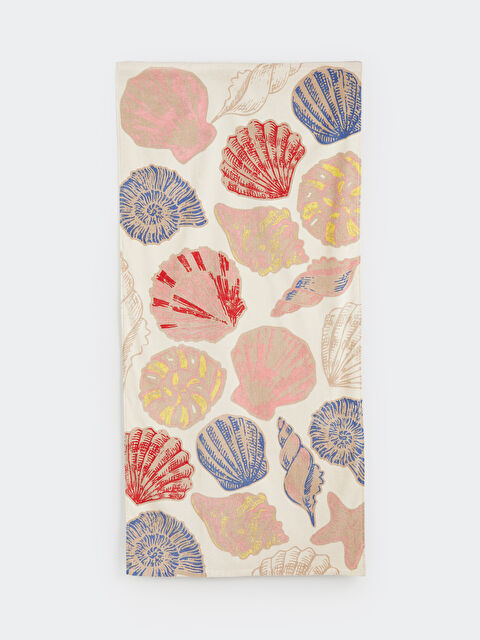 LCW ACCESSORIES Deniz Kabuğu Baskılı Kadın Plaj Havlusu 70x150 cm - S6JL32Z8-F9C
