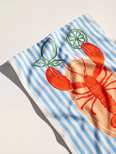 LCW ACCESSORIES Çizgili Baskılı Kadın Plaj Havlusu 70x150 cm