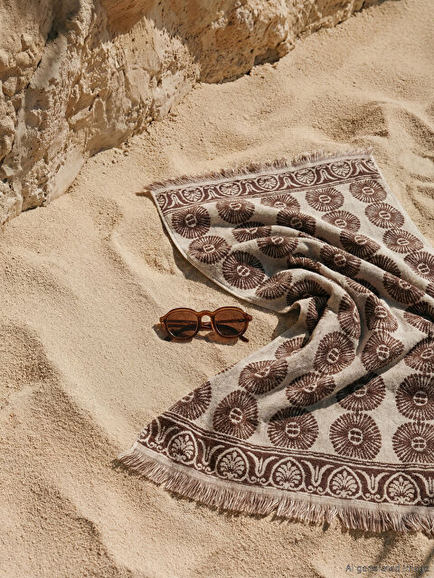 LCW ACCESSORIES Püsküllü Kadın Plaj Havlusu 70x150 cm - S6JL52Z8-LQB