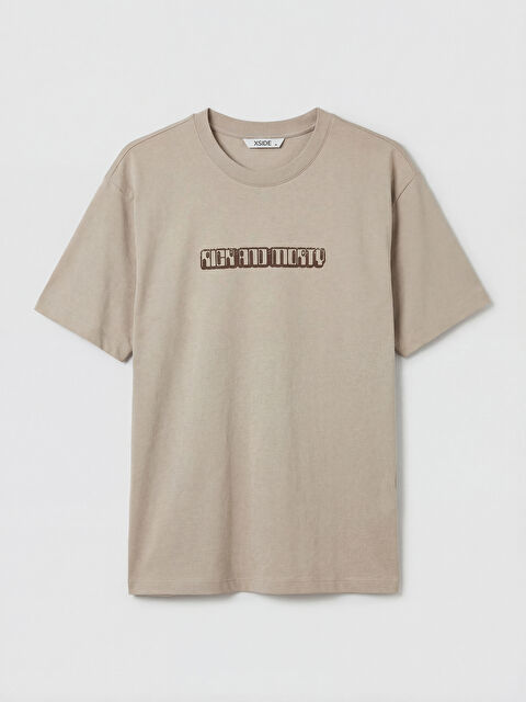 XSIDE Bisiklet Yaka Rick and Morty Baskılı Erkek Tişört