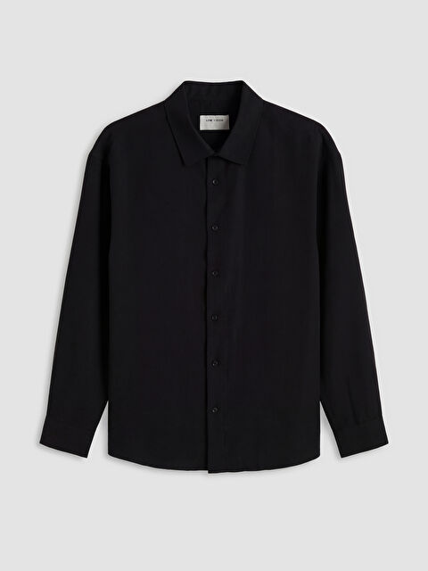 LCW Vision Regular Fit Erkek Armürlü Gömlek	 - S6JM93Z8-CVL