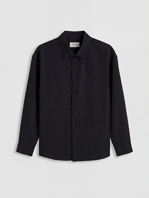 LCW Vision Regular Fit Erkek Armürlü Gömlek	 - S6JM93Z8-CVL