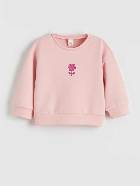 LCW Kids Baskılı Kız Çocuk Sweatshirt - S6JN28Z1-G1W