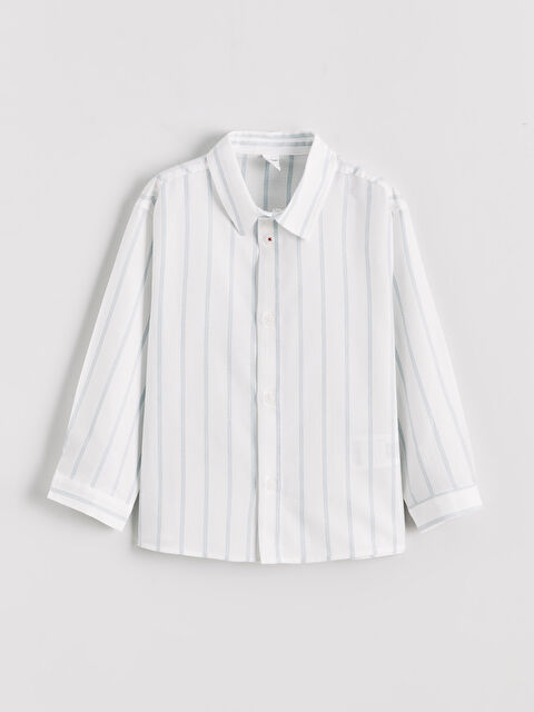 LCW Kids Uzun Kollu Çizgili Erkek Çocuk Gömlek - S6JN35Z1-LFC