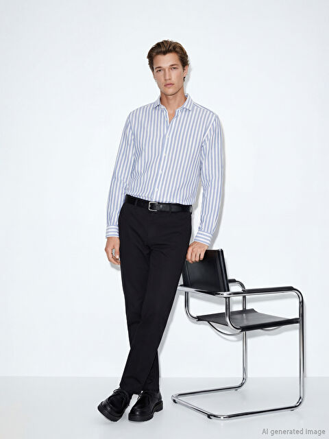 SOUTHBLUE Standart Kalıp Armürlü Erkek Pantolon - S6JN50Z8-CVL