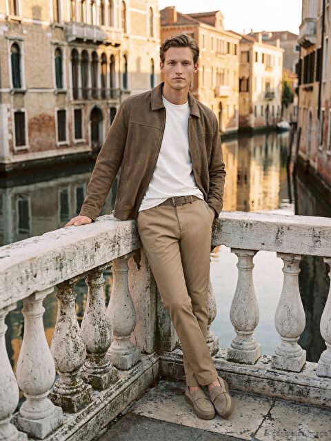 SOUTHBLUE Standart Kalıp Armürlü Erkek Pantolon - S6JN50Z8-GNL