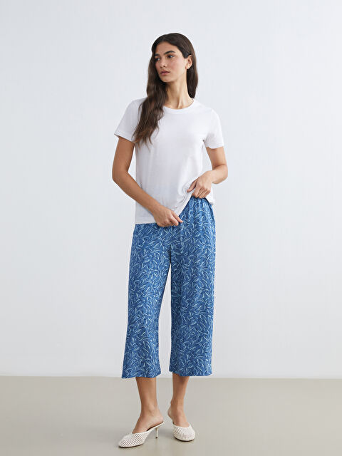 LC WAIKIKI Beli Lastikli Desenli Kadın Kapri - S6JO04Z8-LQQ
