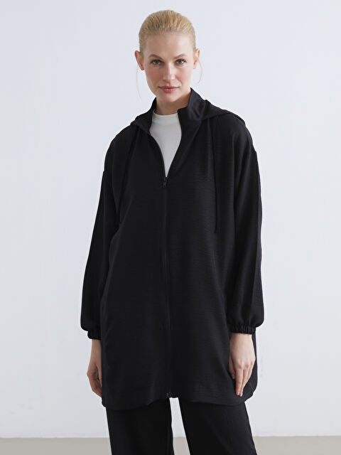 LCW ECO Kapüşonlu Oversize Kadın Tunik - S6JO12Z8-CVL