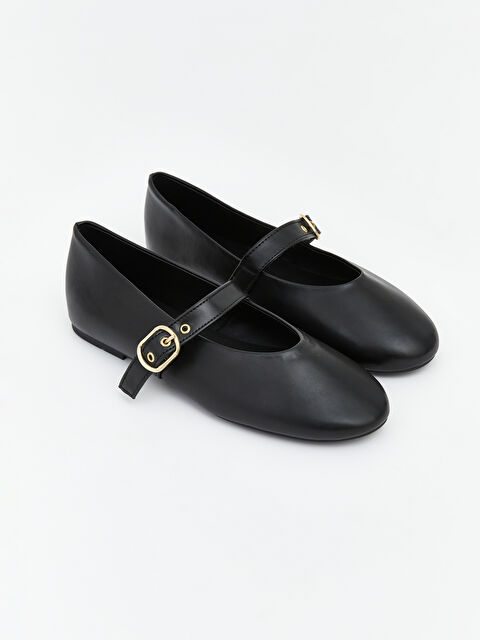 LCW STEPS Deri Görünümlü Kadın Babet  - S6JO24Z8-HUC