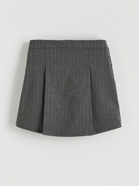 LCW ECO Beli Lastikli Çizgili Kız Çocuk Şort Etek - S6JO32Z4-LFY