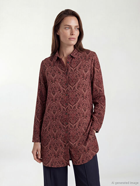 LCW Grace Desenli Kadın Gömlek Tunik	 - S6JO34Z8-LQW